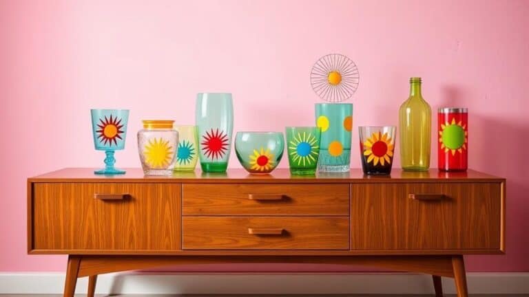 1950s inspired retro glassware patterns