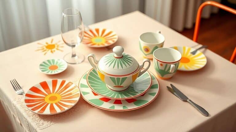 1950s style dinnerware sets