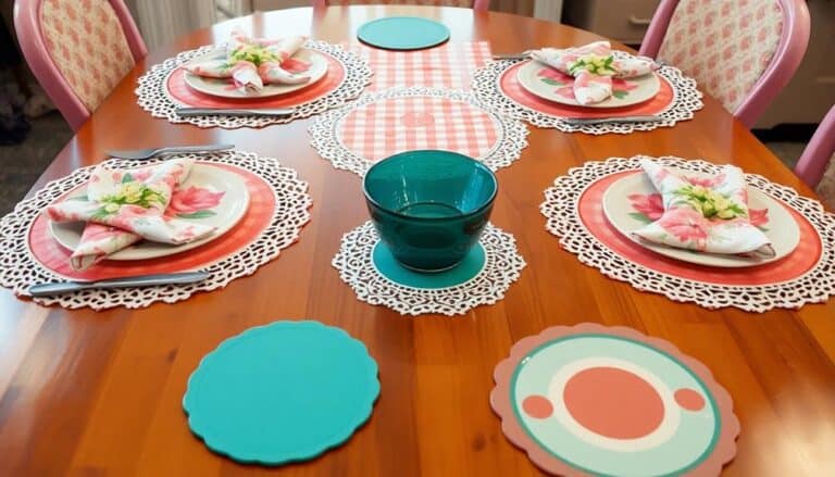 affordable 1950s vintage dining linens