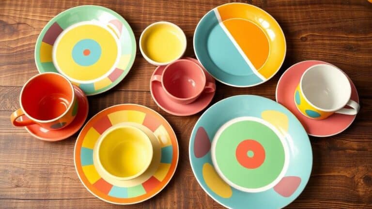 affordable retro dishware sets