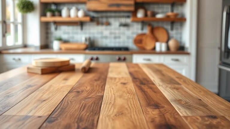 diy salvaged wood counters