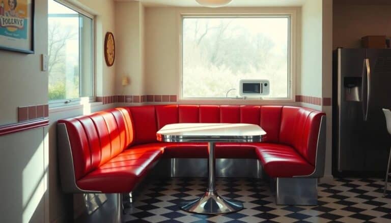 retro breakfast nook furniture
