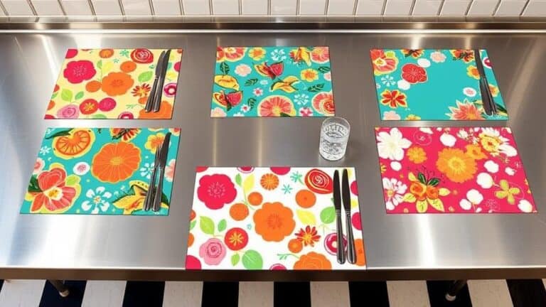 retro diner table decor