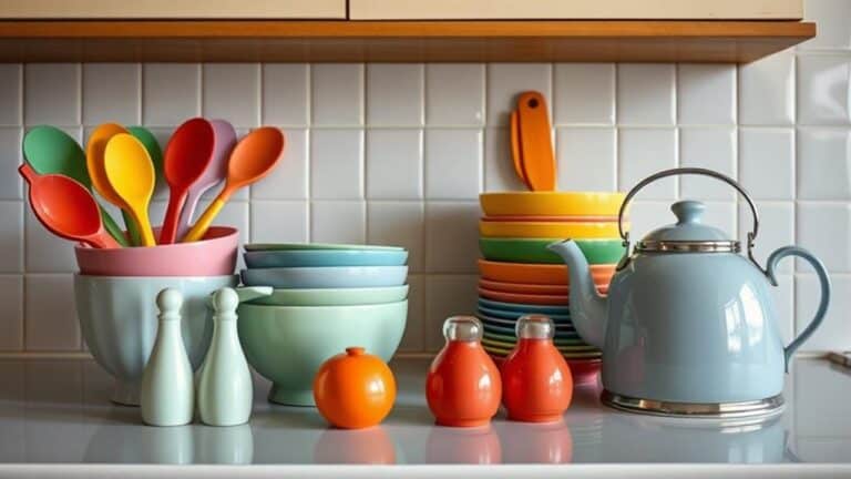 retro tableware kitchen transformation