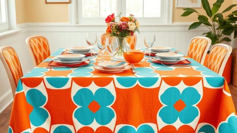 unique retro tablecloth patterns