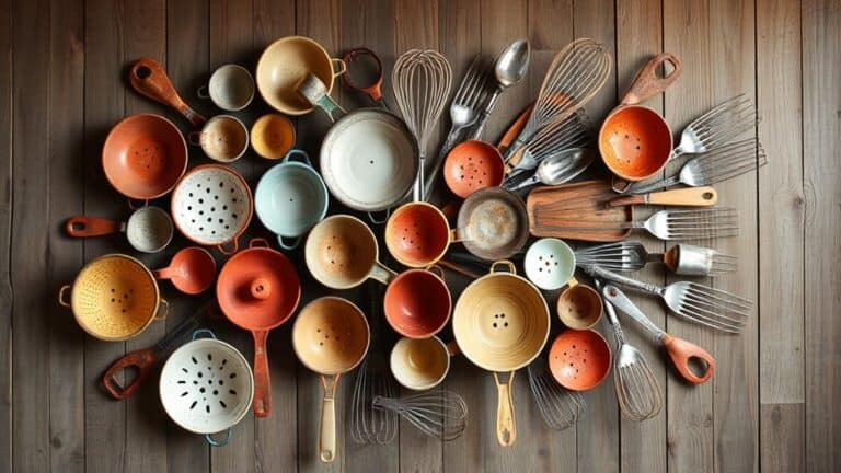 upcycled kitchenware art creations