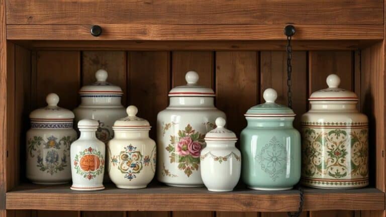 vintage ceramic spice jars