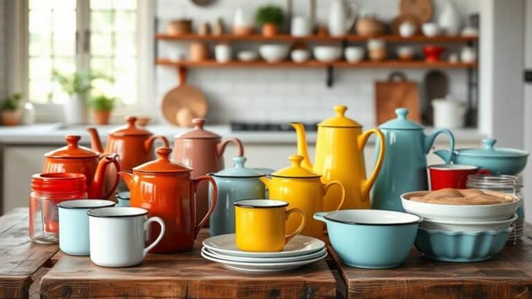 vintage enamelware kitchen essentials